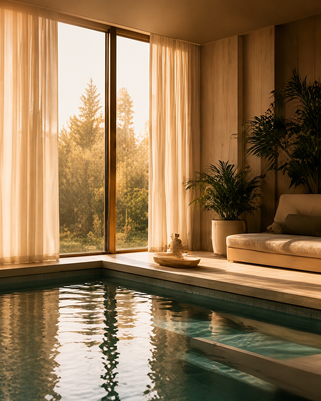 Aurelune Retreat fictional wellness website concept